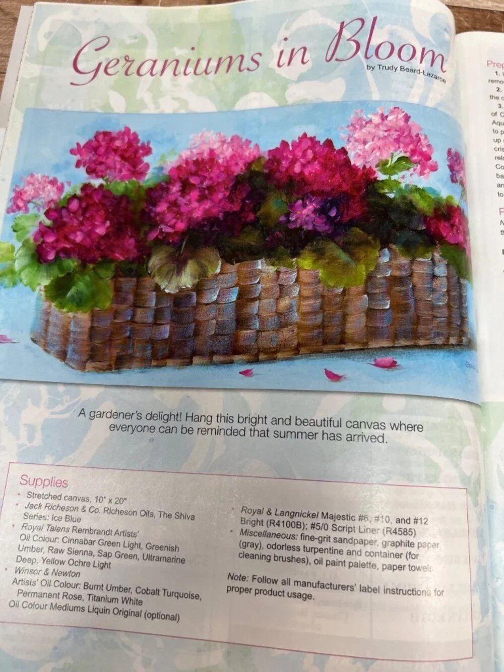PaintWorks Magazine August 2014 Nature-Inspired Acrylic & Oil Painting Projects